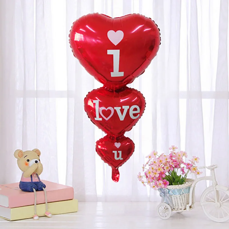 i love u 1 шт. свадебные украшения из фольги для жениха и невесты, воздушные шары для свадьбы, для мальчиков и девочек, гелиевые шары для любви, вечерние игрушки на День святого Валентина - Color: i love u