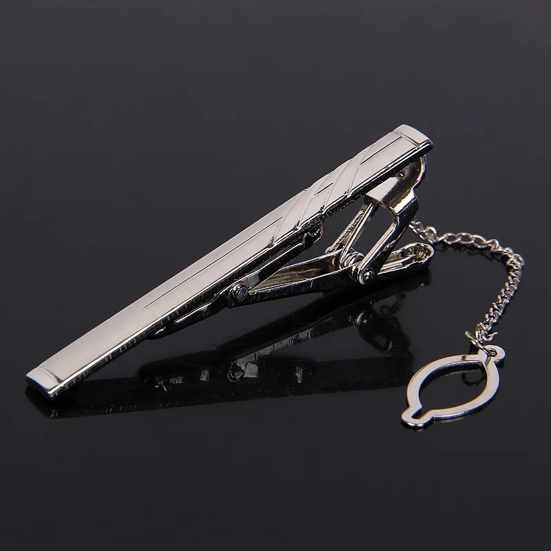 

Metal Tie clip gifts for men Accessories Silver color tie pin