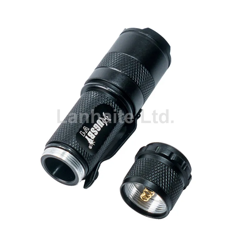 Светодиодный фонарик Hugsby V1 Cree XP-E2 R3 140 люмен 3 режима масштабируемый черный