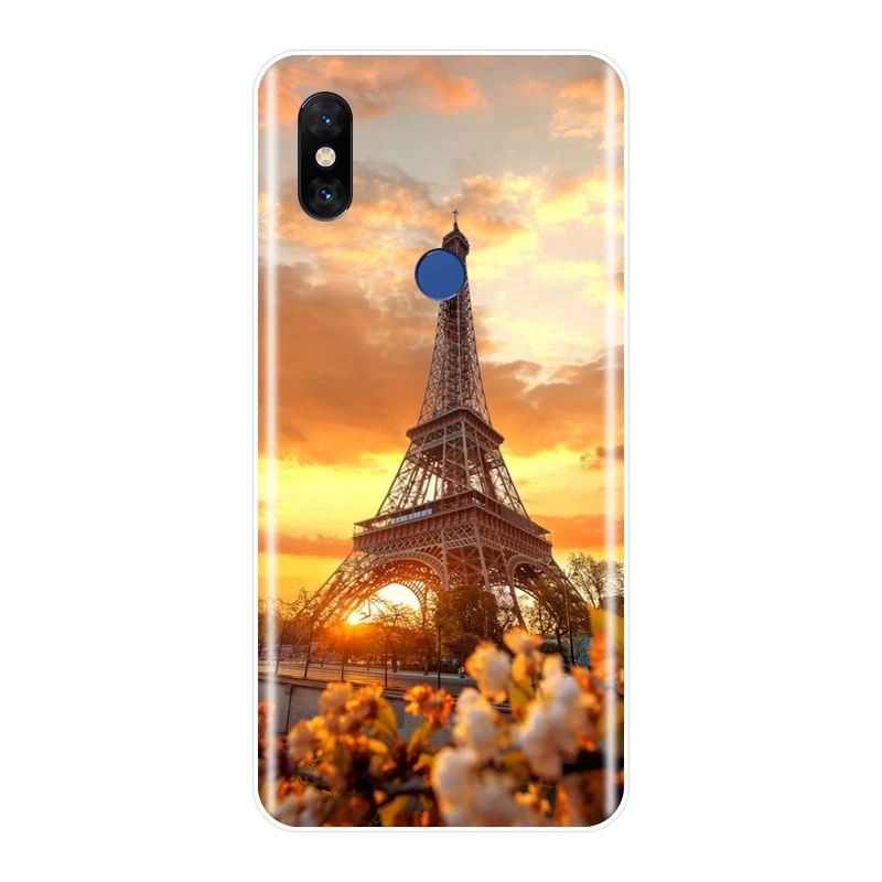 Силиконовый мягкий чехол для Xiaomi Mi Mix 1 2 2S 3 с изображением Эйфелевой
