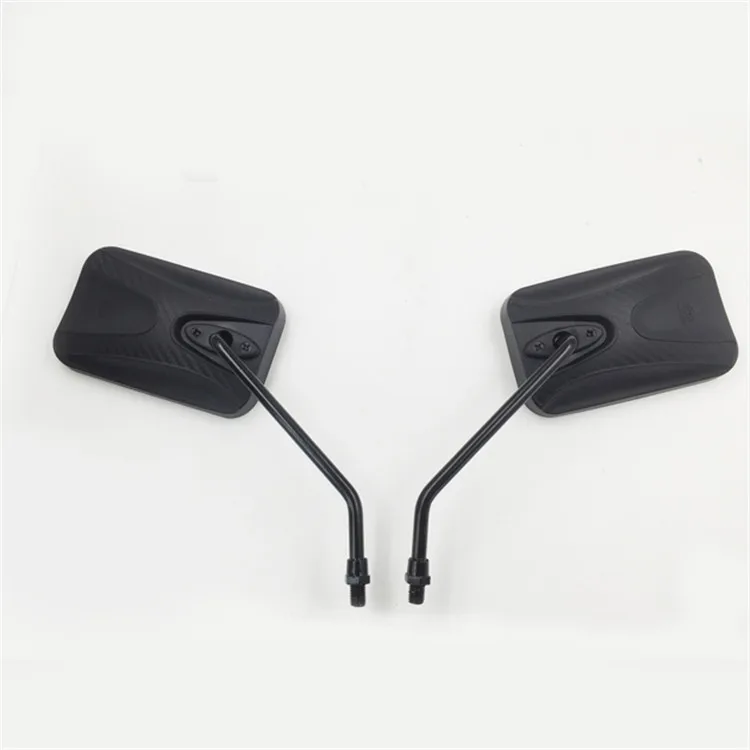 Большое черное прямоугольное боковое зеркало из углеродного волокна 10 мм 8