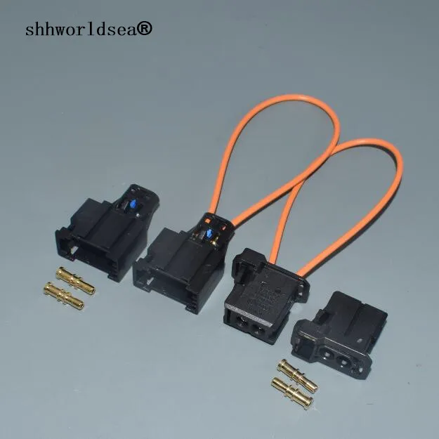 shhworldsea car audio MOST fiber optic cable plastic loop ring plug female 1-1355426-1  4E0 973 202 male female for audi for vw