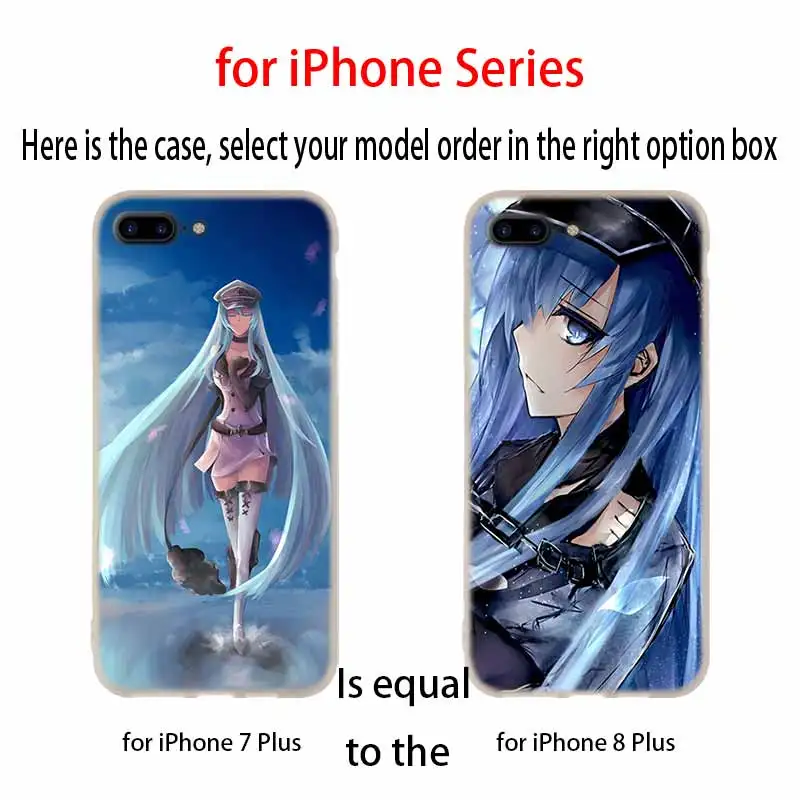 Esdeath художественный чехол силиконовый мягкий для iPhone 12 11 Pro X XS Max XR 6 6S 7 8 plus 5S SE Мини