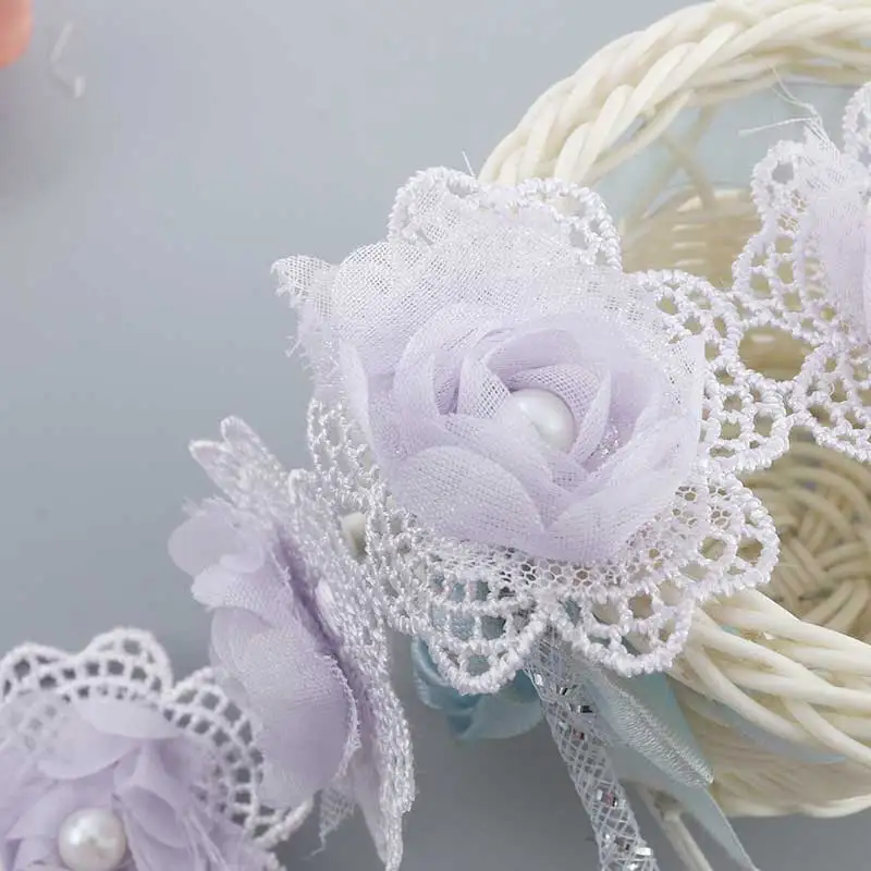 Best selling flower embroidery lace fabric trim ribbon DIY sewing garment handmade material accessories curtain decoration | Дом и сад