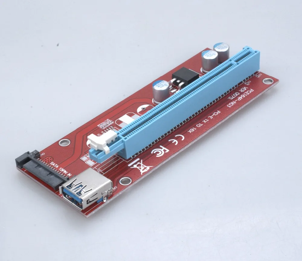 Материнская плата ver 007S PCI E Express 1 16 x переходная карта USB 3 0 кабель для Bitcoin Litecoin Mine 50