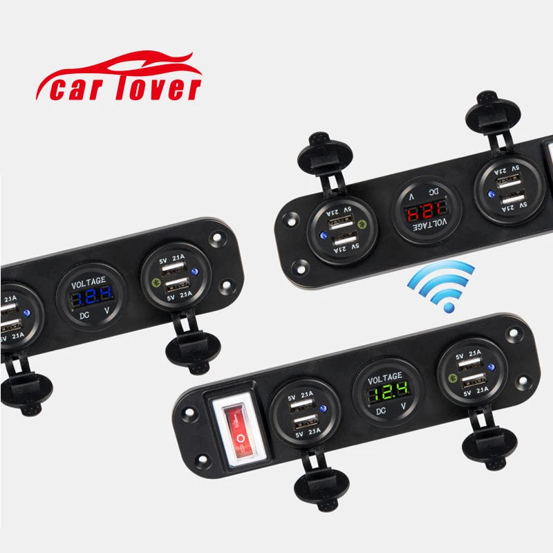 Новейшее зарядное устройство с двумя usb портами для автомобильного дисплея