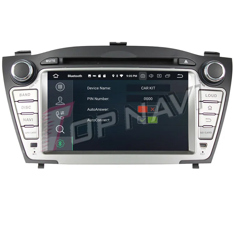 Topnavi Android 9 0 Автомобильный DVD Радио головка Unir плеер для Hyundai TUCSON IX35 2009 2010 2011 2012 GPS