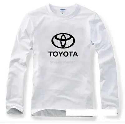 Новый автомобильный флажок из 4S деятельности TOYOTA Мужская футболка с длинными