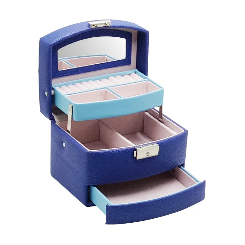 Двухслойная кожаная шкатулка маленькая полуавтоматическая откачка в