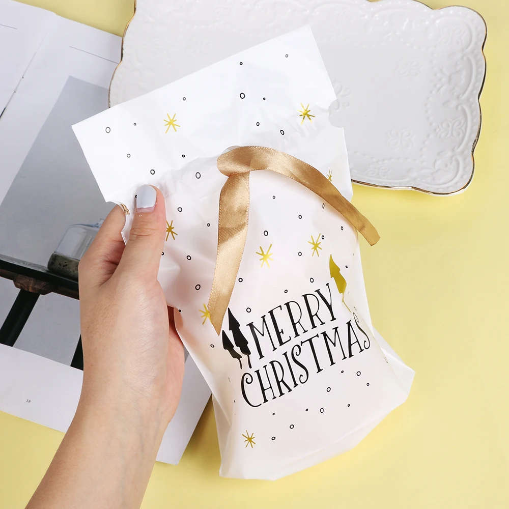 Сумка для подарков на Рождество с надписью Happy Christmas|Носки и держатели подарков| |