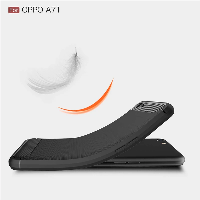 For Cover OPPO A71 Case Rubber Brushed Style Silicone Phone Back A 71 Fundas Coque XYWZV |