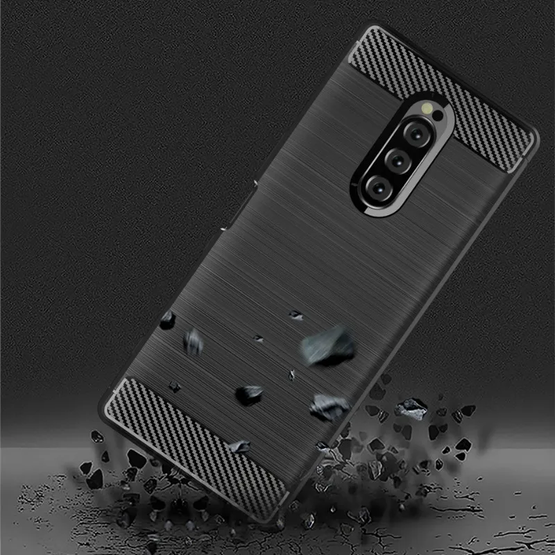 Прочный Чехол-бампер из углеродного волокна для sony Xperia 20, чехол для Xperia 10, XA2, XA1 Plus, XA3, Ultra, XZS, XZ1, XZ2, XZ3, XZ4, компактный чехол