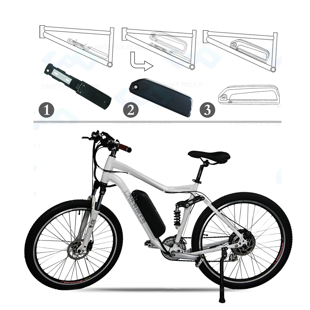 Оригинальный литий ионный аккумулятор для электровелосипеда Hailong EBike 48 В 17 Ач 30 А