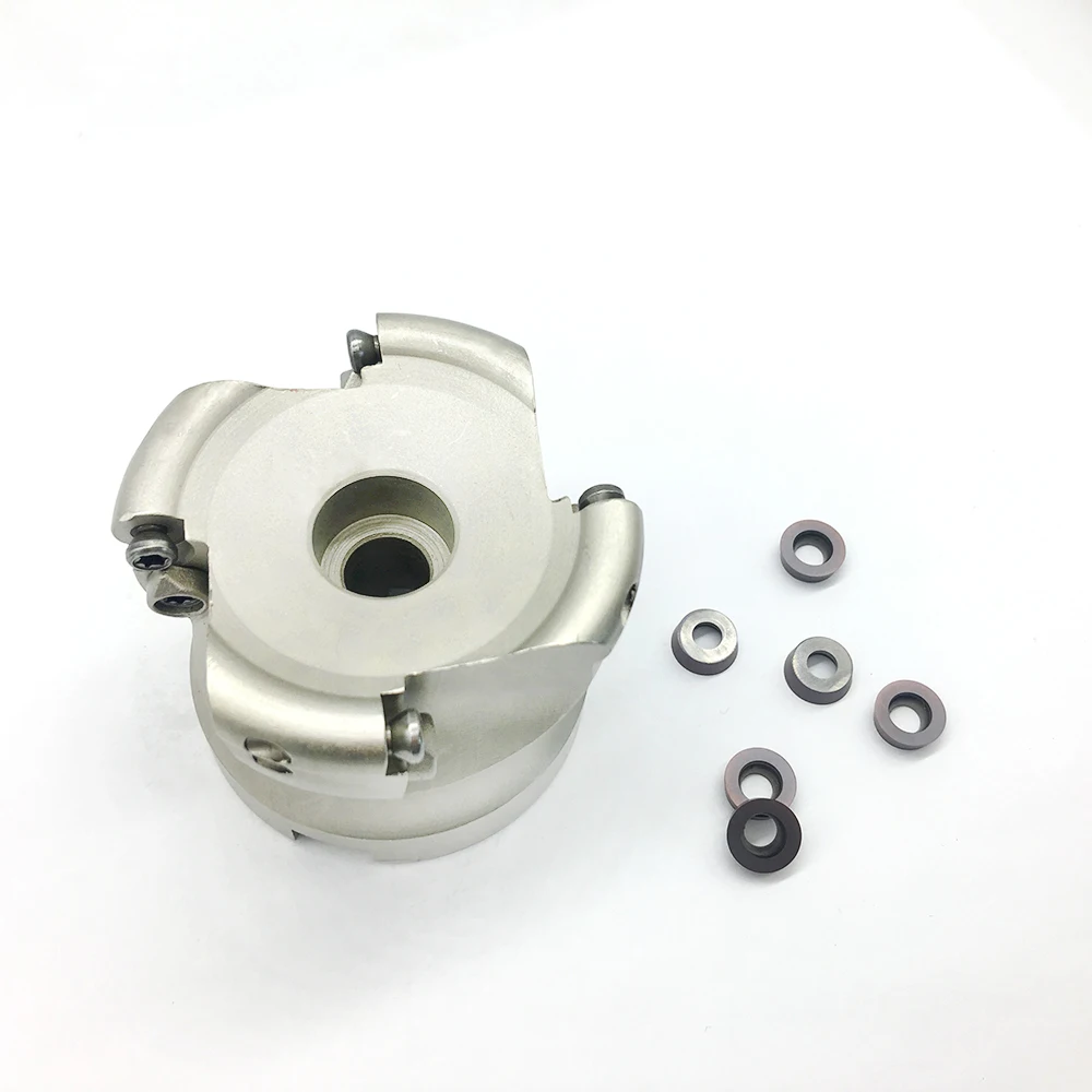 

RPMW1003 10pcs + EMR 5R63-22-4T 1pcs Milling Cutter carbide Insert Face Mill Shoulder Cutter For Milling Machine