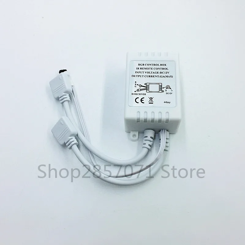 ИК-пульт дистанционного управления RGB на 44 клавиши с 2 разъемами 12 В постоянного