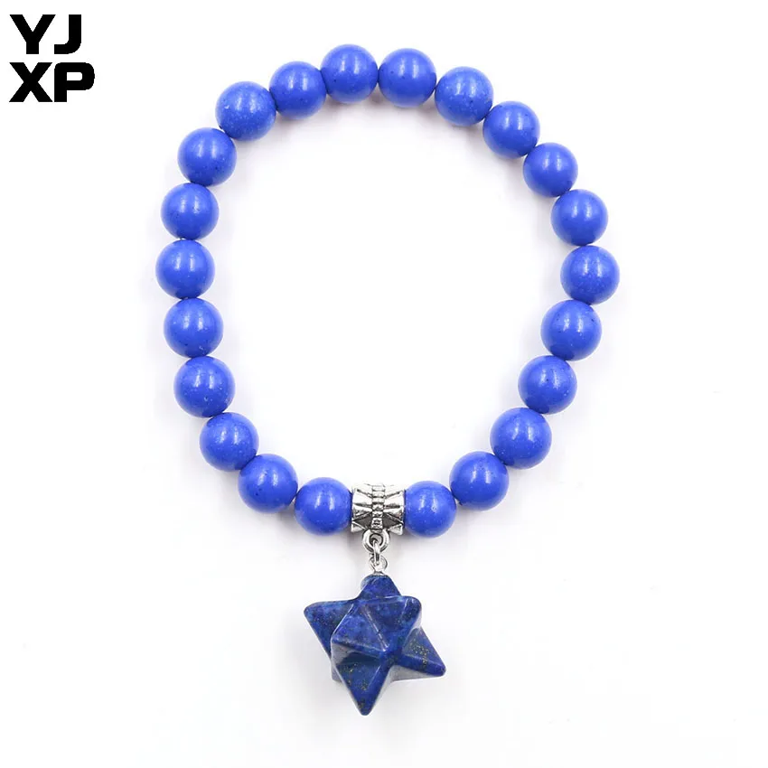 YJXP этнические посеребренные бусины из лазурита со стандартным камнем для юбилея