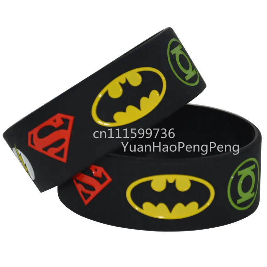 1 шт Новый Лига Справедливости Супермен Зеленый Фонарь флеш браслет|batman