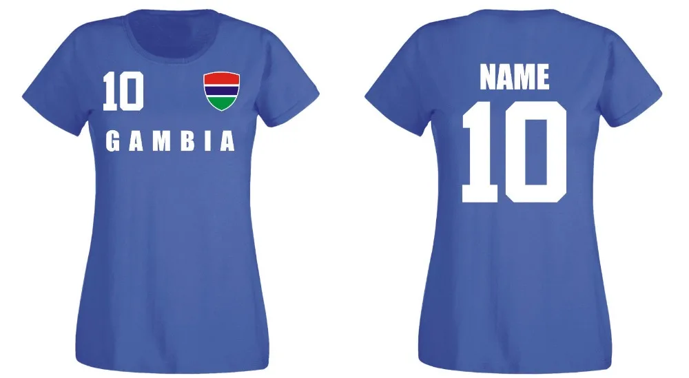 Гамбия Da Для мужчин футболка Trikot имя команды и Nr Druck Fubball 2019 футболист футбольных