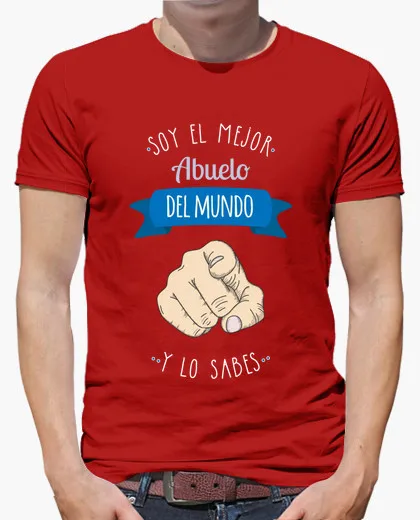 2017 Горячей Продажи мужчин футболки Mejor Дель Мундо Абуэло С Коротким рукавом Мода