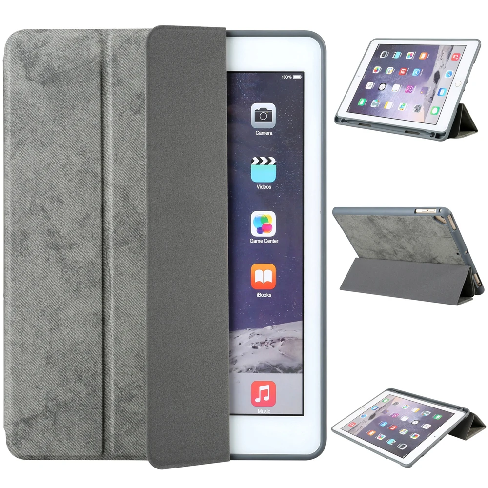 Чехол Coolaxy для IPad, мягкий силиконовый чехол для IPad, чехол-карандаш с тройной подставкой, умный чехол для Apple IPad, чехол 9,7