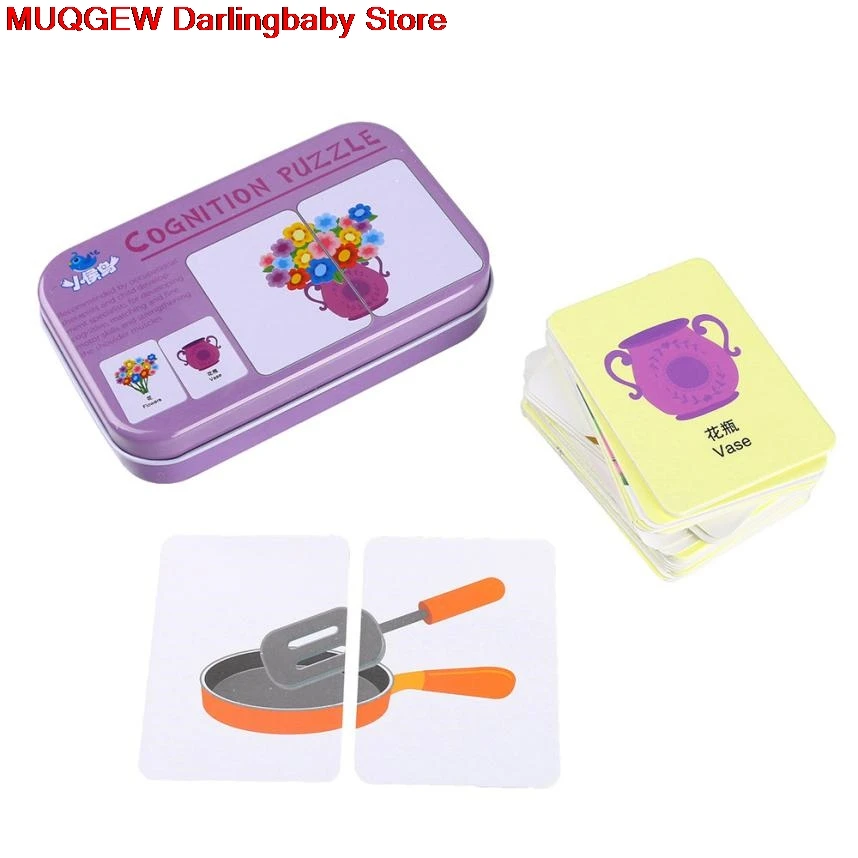 Cognitive English Learning Puzzle Education Toys Literacy Cards Fun Funny Gadgets Novelty Interesting For Children | Игрушки и хобби