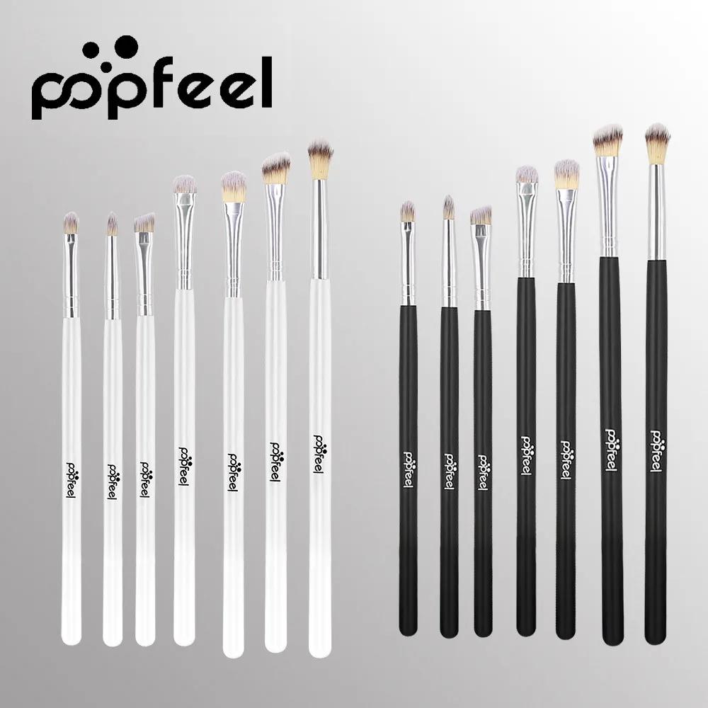 7 шт. набор кистей для макияжа глаз тени век ресниц подводка Косметика Кисть