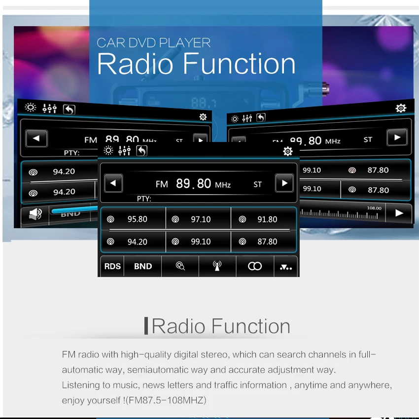 New Autoradio Car Auto Radio 12V Bluetooth Stereo In-dash 2 Din FM Aux Input Receiver SD USB MP3 MMC WMA DVD Player Car Player