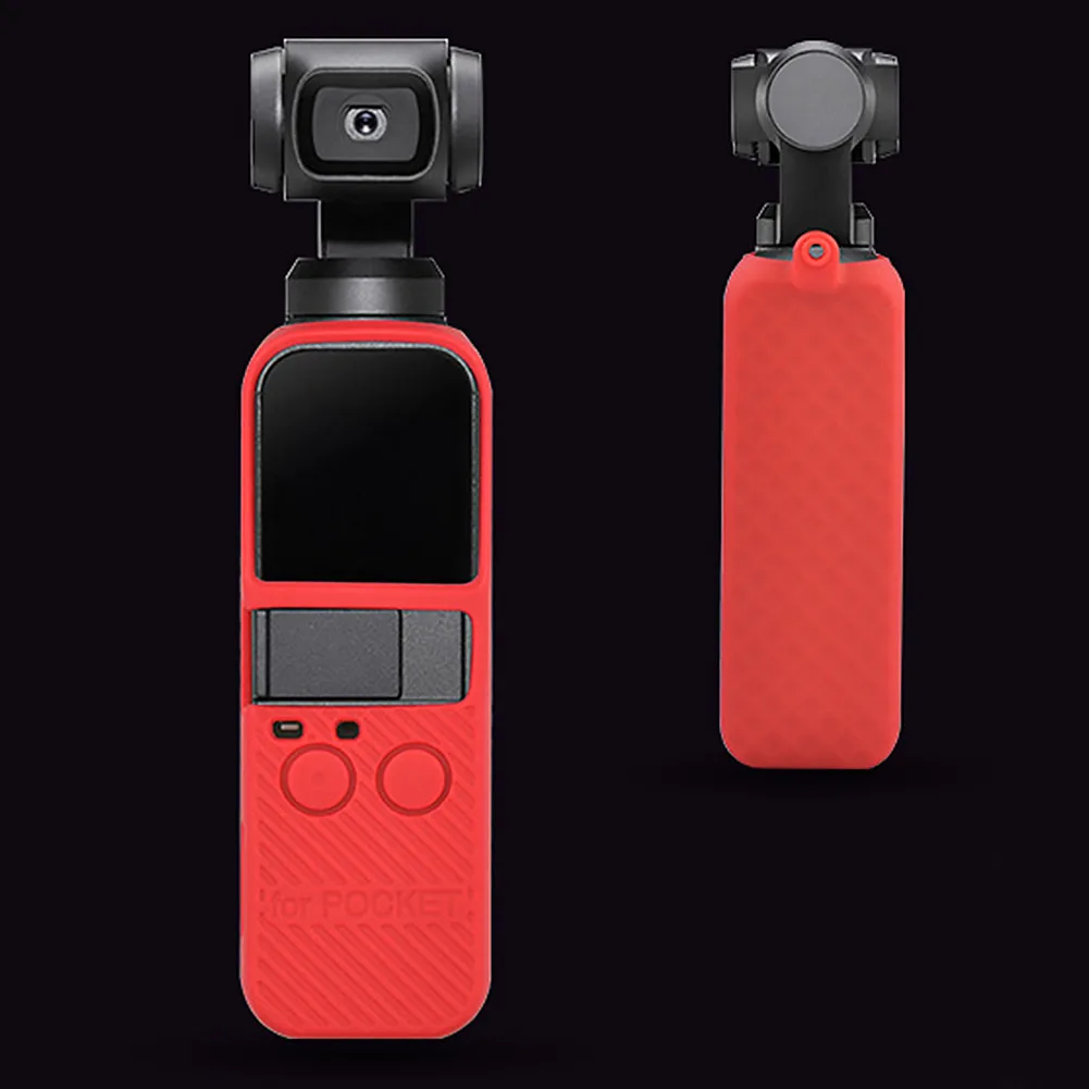 Ручка Gimbal Модный мягкий защитный чехол твердый с ремешком аксессуар анти-потеря камера силиконовый чехол защита от ударов для OSMO Pocket