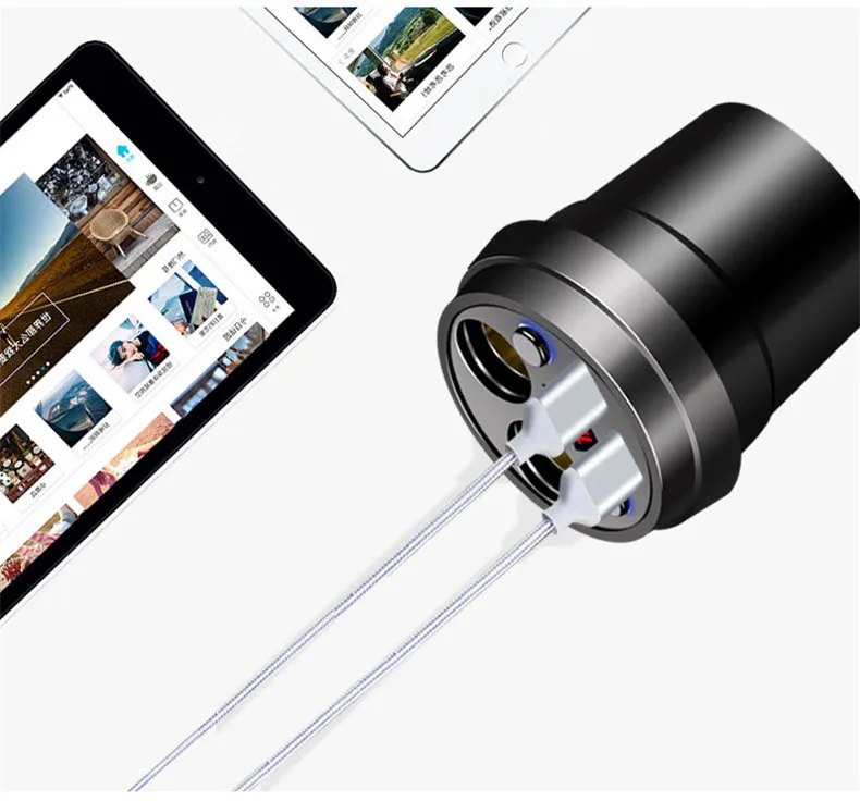 Blucub автомобильное зарядное устройство цифровой дисплей двойной USB порт для iPhone