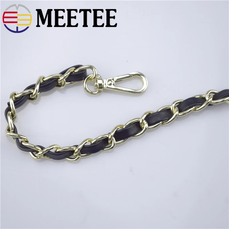 Сумка на плечо Meetee черная золотая 120 см|Пряжки и крючки| |