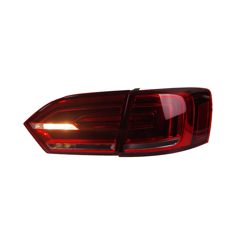 Стайлинга автомобилей светодиодные лампы для хвоста Jetta задние фонари 2011- Jetta Mk6 LED фонарь DRL динамический отложным воротником сигнальный светодиод Обратный заднего Туман