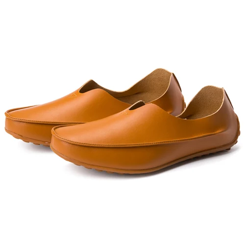 URBANFIND/мужские модные лоферы из PU искусственной кожи, повседневная обувь Большие европейские размеры 39-47, Мужская обувь для вождения без шнуровки на плоской подошве черный, синий, бежевый цвета - Цвет: Brown