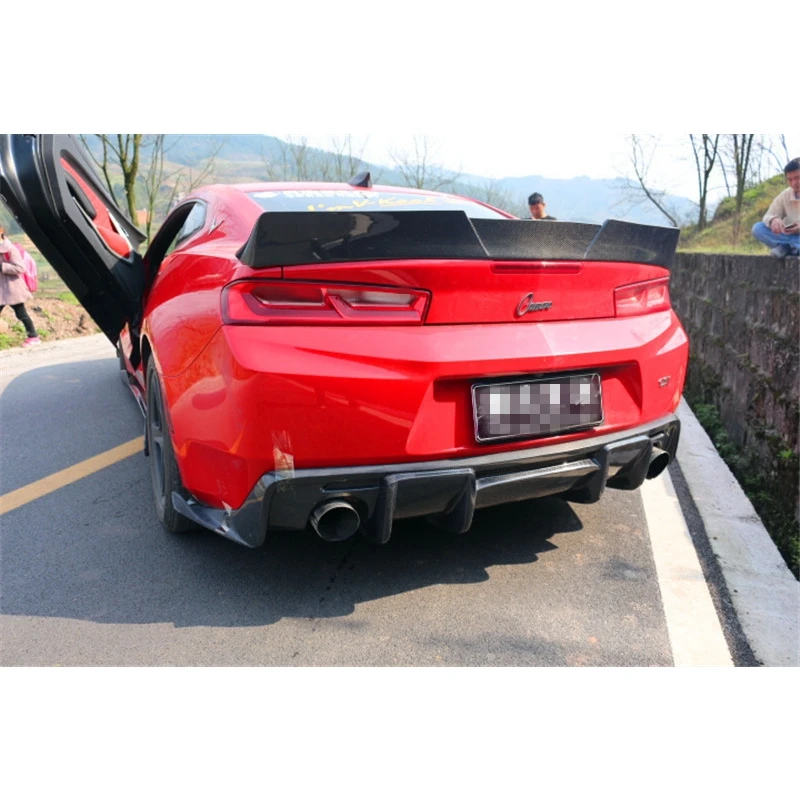 Углеродное волокно заднее крыло спойлер чемодан для Chevrolet Camaro ZL1 от до