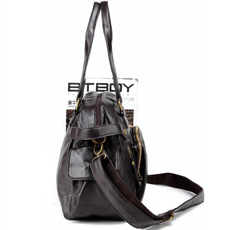 Men Leather Sports Bag Handbags Tote Gym Crossbody Men's Travel Shoulder Bags ManBriefcase Vintage Messenger Bag XA199WA