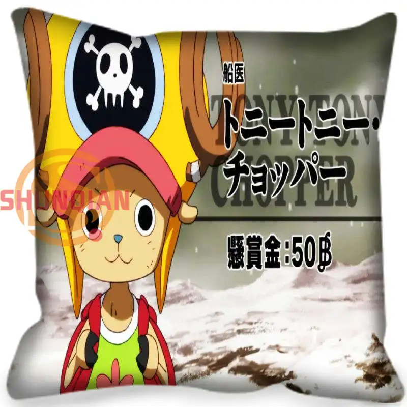 

Japanese anime One Piece Pillowcases Custom your image zipper Pillowcase 35x35cm 40x40cm 45x45cm 60x60cm two sides Drop Shipping