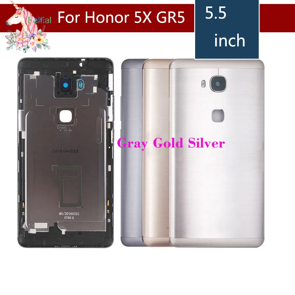 Оригинальная крышка батарейного отсека для Huawei Honor 5X X5 GR5 задняя корпуса сменная