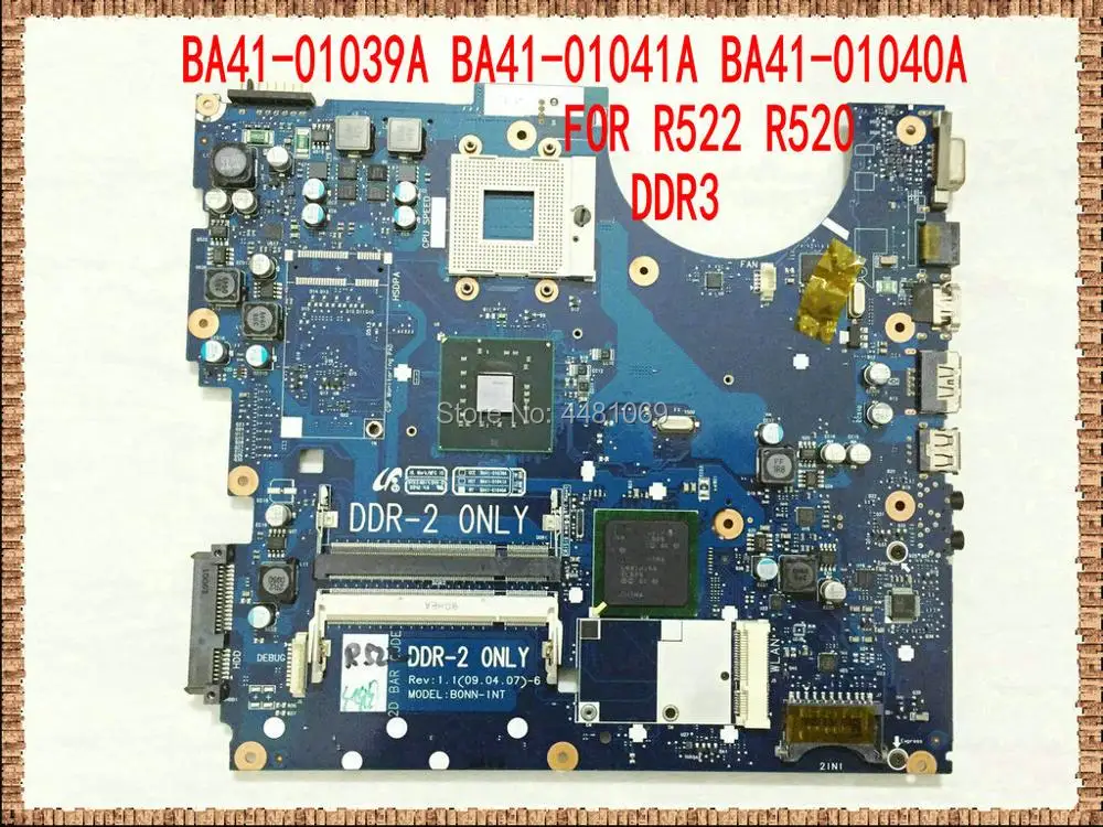 Ba92-05711a para Samsung Laptop Motherboard Gm45 Ddr2 Cpu Livre Ba41-01039a Ba92-05528a Ba92-05528b R522 R520