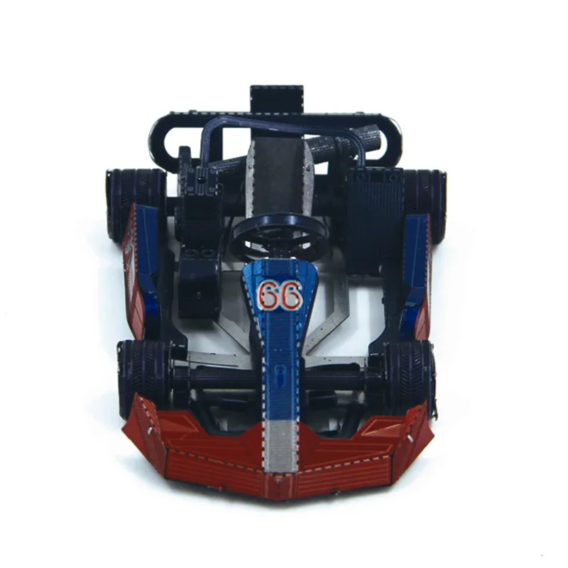 Мини крутая 3D металлическая головоломка модель цветной картинг лазерная резка
