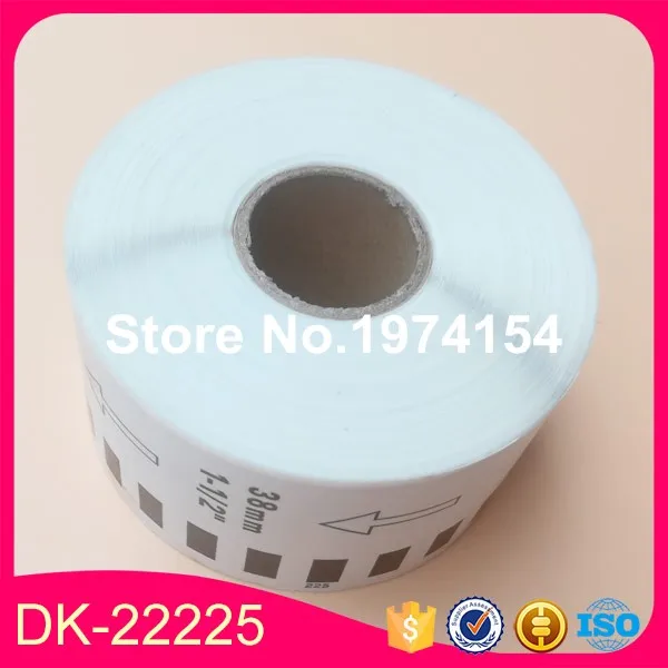 100 рулонов универсальный DK-22225 этикетка 38 мм * 30 48 м непрерывная Совместимость для