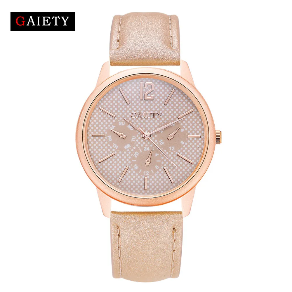 GAIETY модные женские часы Роскошные повседневные наручные кварцевые Relogio Feminino bayan