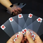 2019 Новые прозрачные водонепроницаемые ПВХ игральные карты для покера, пластиковые Кристальные водонепроницаемые карты для моста игры в покер