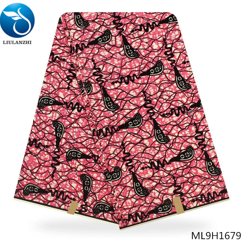 ML9H1679 LIULANZHI guangzhou восковая печатная ткань настоящий голландский воск ткань хлопок для африканской одежды ML9H1676-1687 - Цвет: ML9H1679