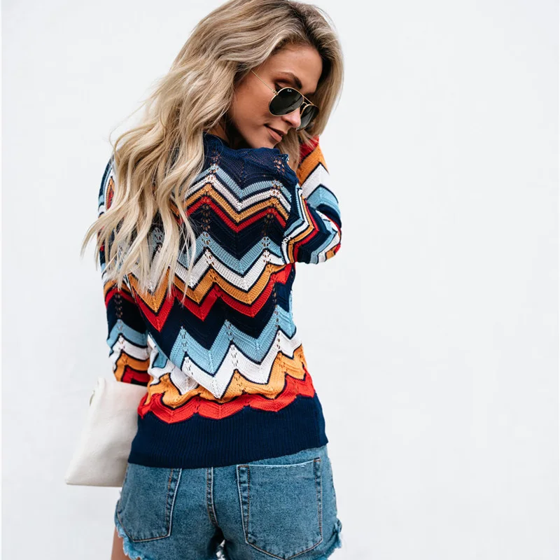 Commuter свитер с круглым вырезом женский зимний 2019 пуловер трикотажная одежда