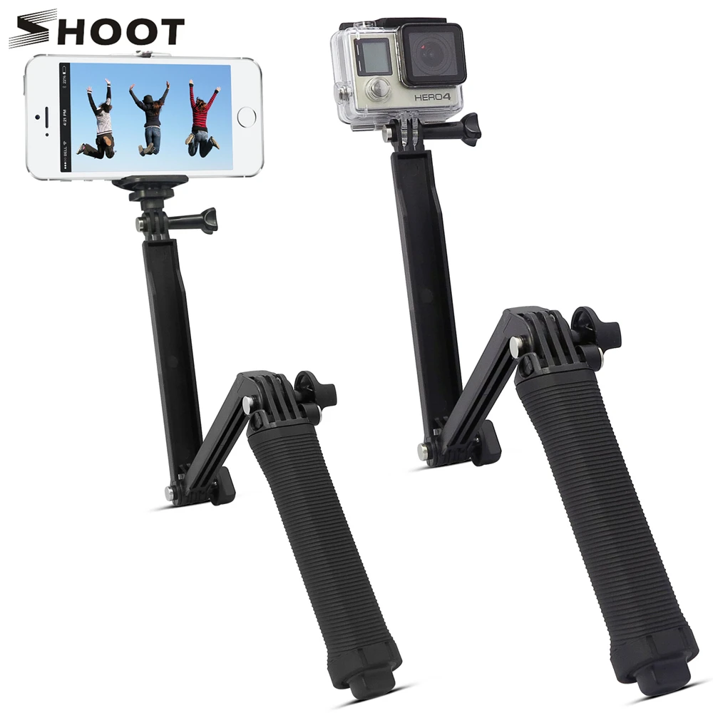 SHOOT 3 Way водонепроницаемый монопод для селфи штатив крепление Gopro Hero 5 4 Session SJ4000 Xiaomi