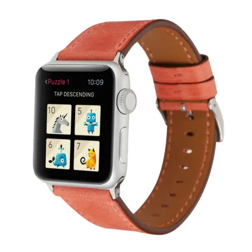 Ремешок из натуральной кожи для Apple Watch iWatch 3B19 Модный сменный Браслет наручных