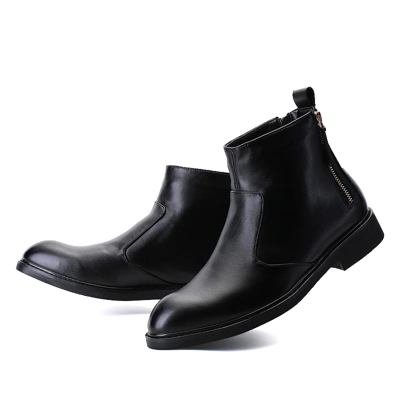 Klywoo модные зимние сапоги Мужская обувь брендовые Роскошные ботильоны Для мужчин