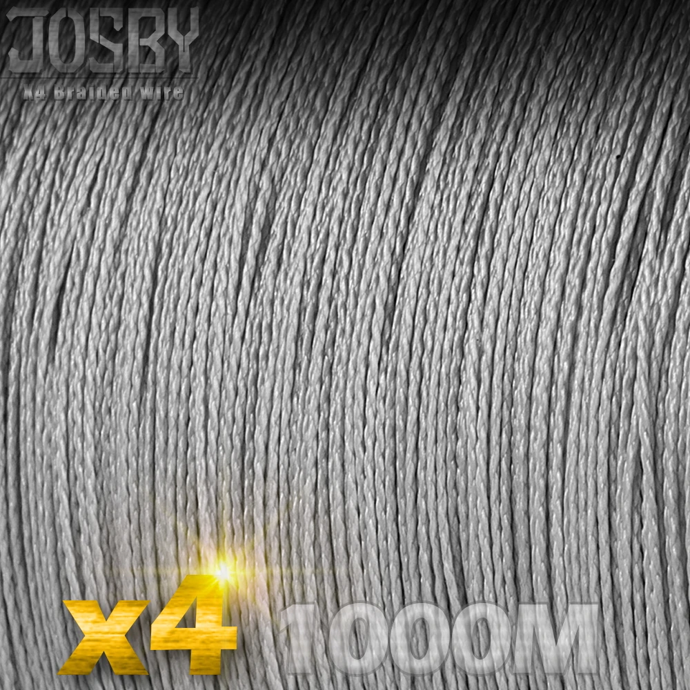 JOSBY 4 нити для рыбалки 10 8 фунтов 1000 м ПЭ плетеная рыболовная леска морской ловли