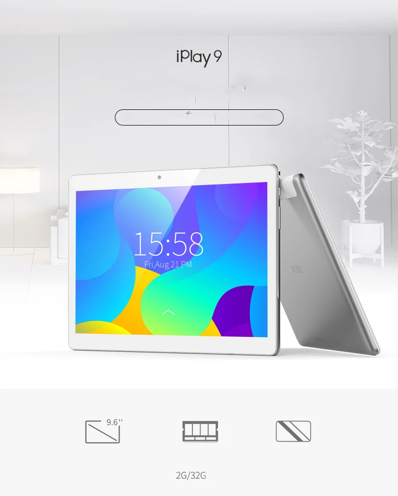 CUBE IPLAY 9 Планшеты PC MT6582 Quad-Core 2 ГБ оперативной памяти 32 ГБ ROM 9.6 дюймов 1280*800 экран GPS Wi-Fi dual-камеры