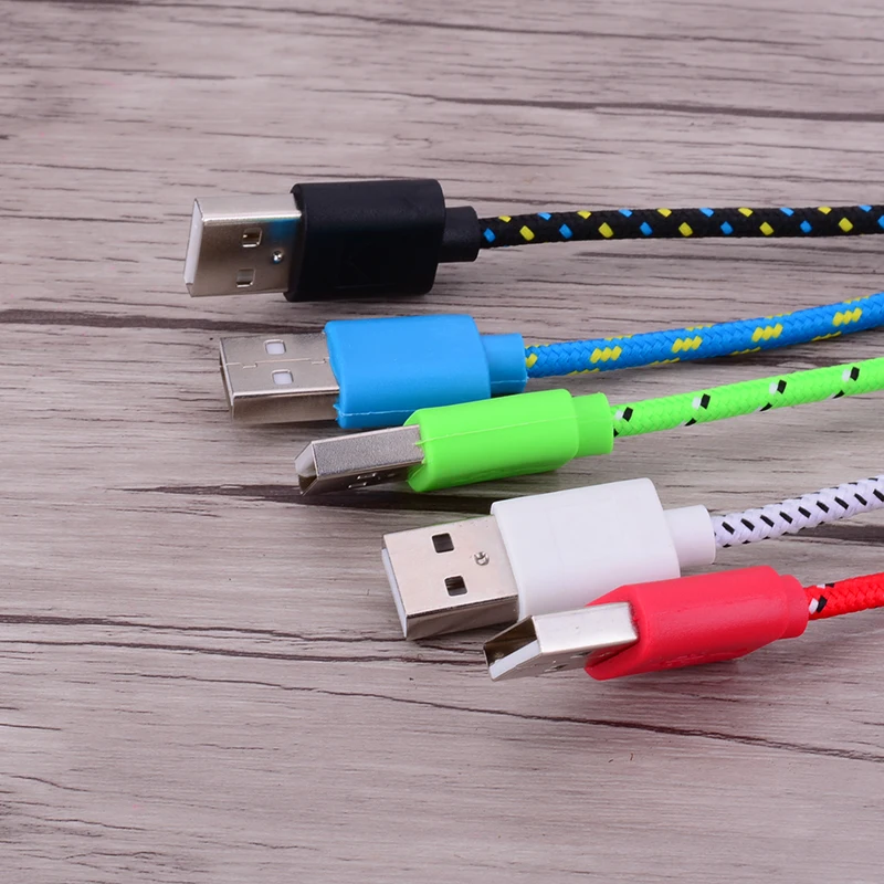 Кабель Micro USB для быстрой зарядки 1 м, 2 м, 3 м, нейлоновый провод для samsung, sony, Xiaomi, huawei, LG, Android, кабель для синхронизации данных и зарядки