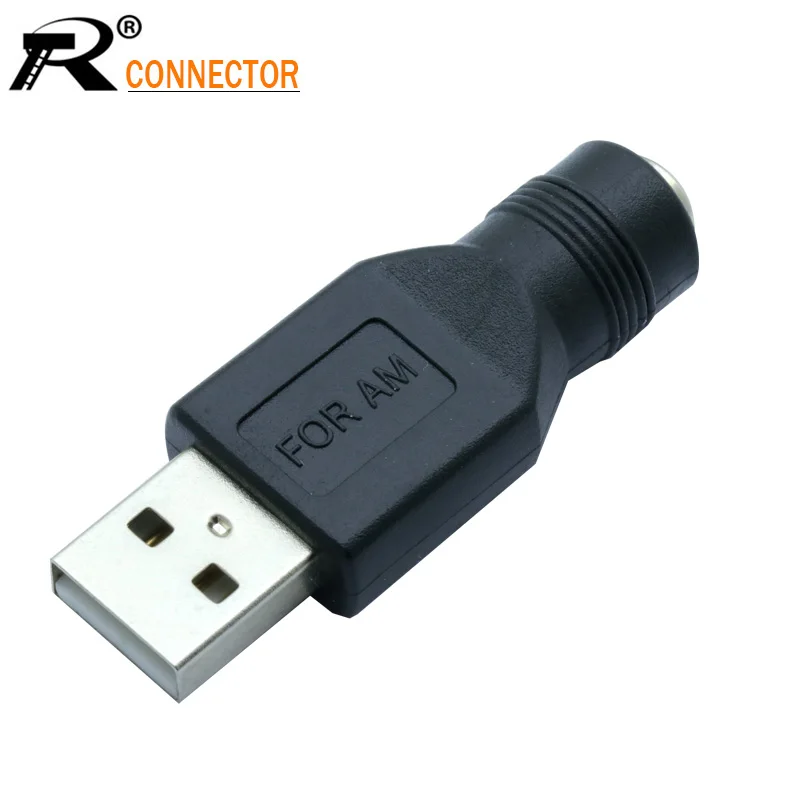 1 шт. USB A Тип штекер для 5521 DC разъем 2 1*5 5 мм питания power Conector 5x2 адаптер высокого